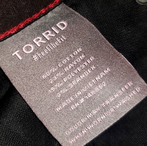 Torrid Red Flare Jeans - Picture 8 of 14